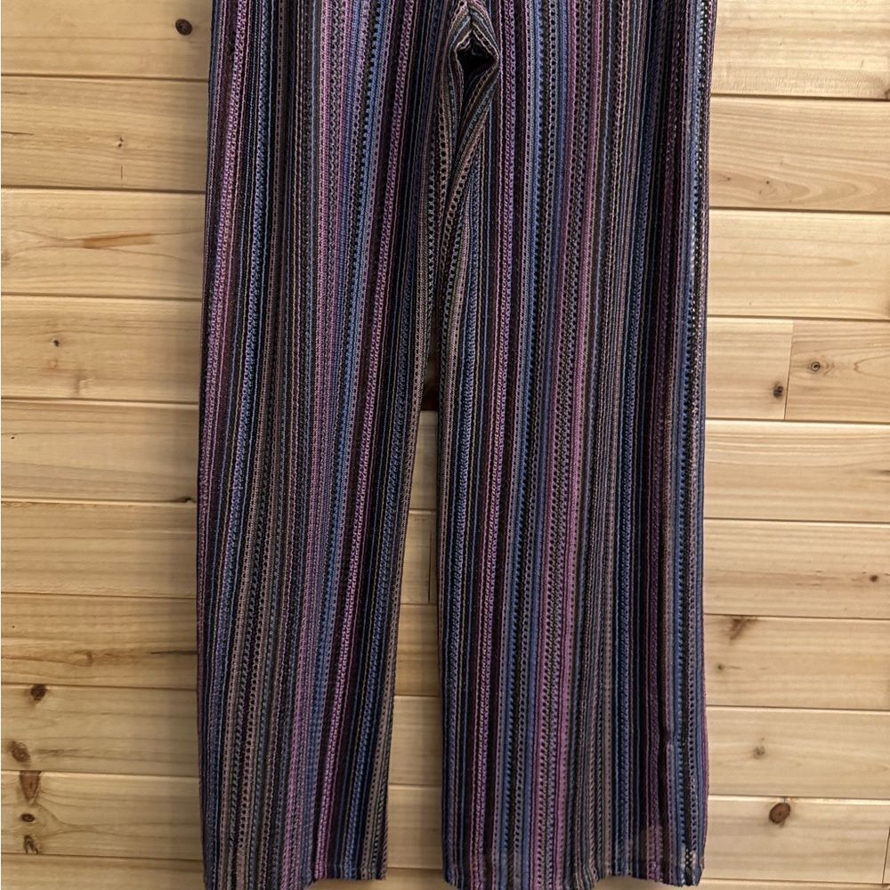 Becca Size Medium Split Leg Swim Coverup Drawstring Waistband Pants - Picture 11 of 13